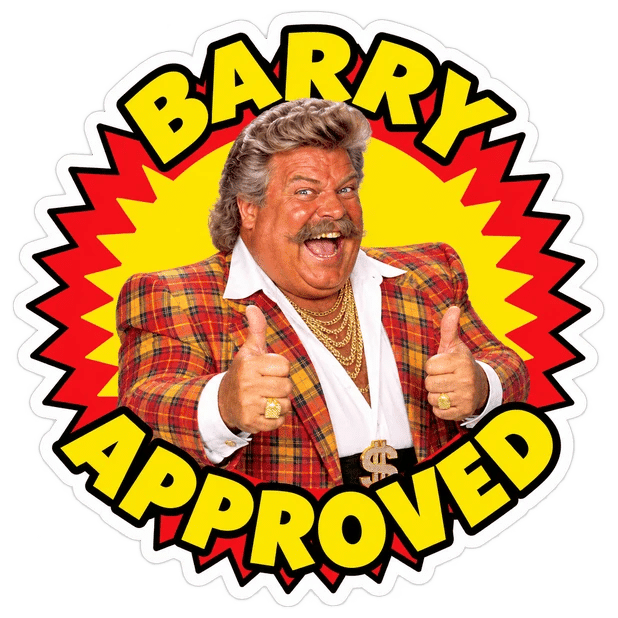 barry approved sticker