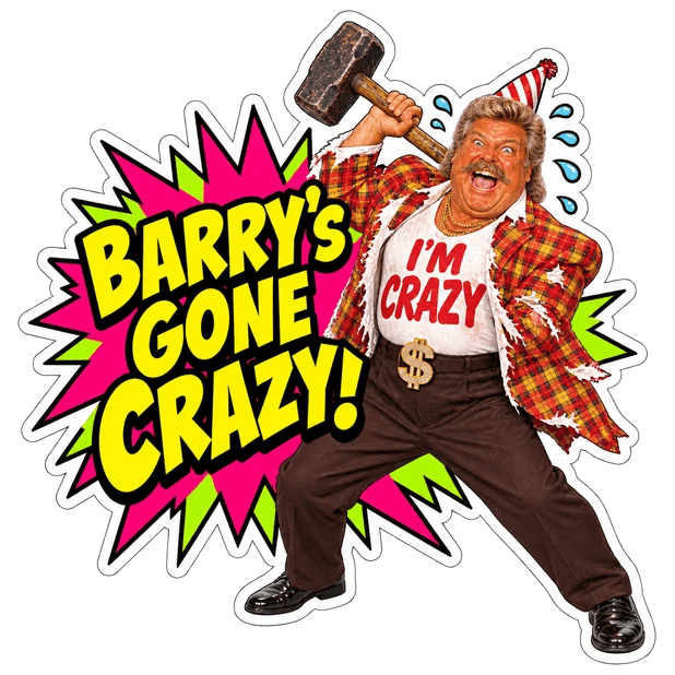 gone crazy sticker